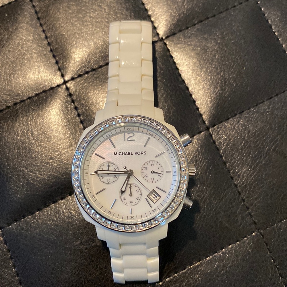 Michael Kors white watch